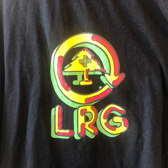 LRG Lifted Research Group Black T-Shirt KING OF THE JUNGLE Double Sided - Picture 9 of 12